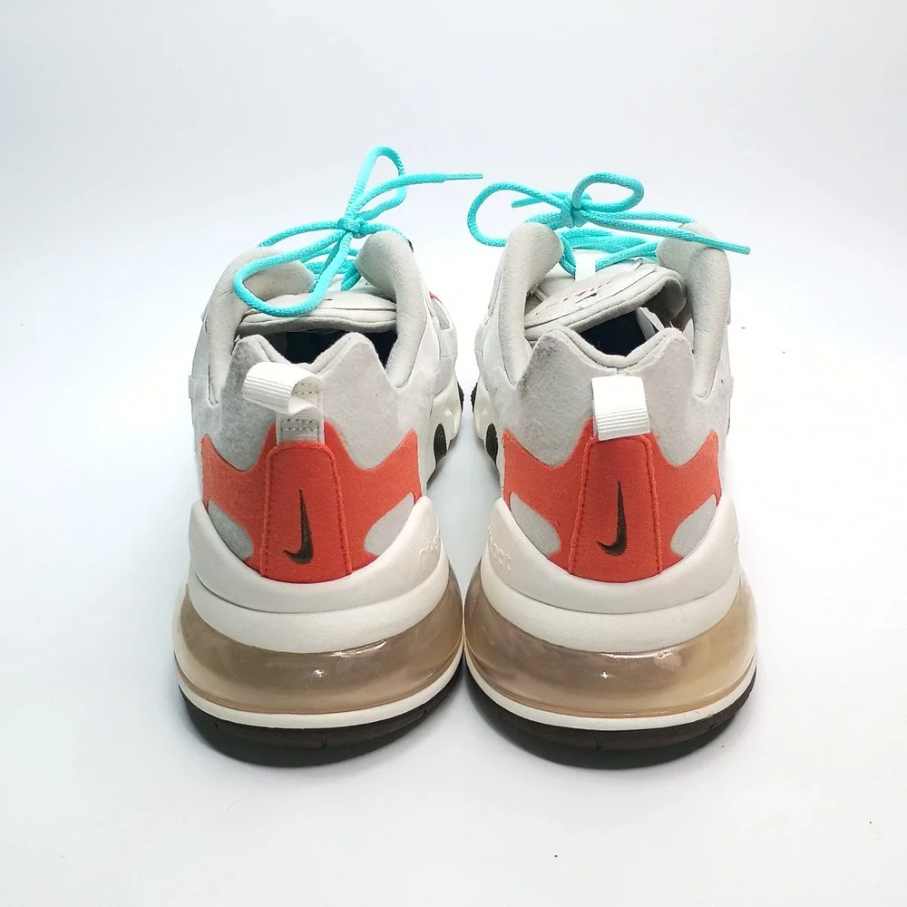 Nike Air Max 270 React Electro Green Orange AO4971-200 Mens 12.5 Running Shoes